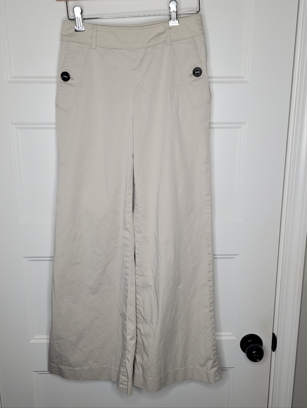 Burberry London beige wide-leg pants Size 2